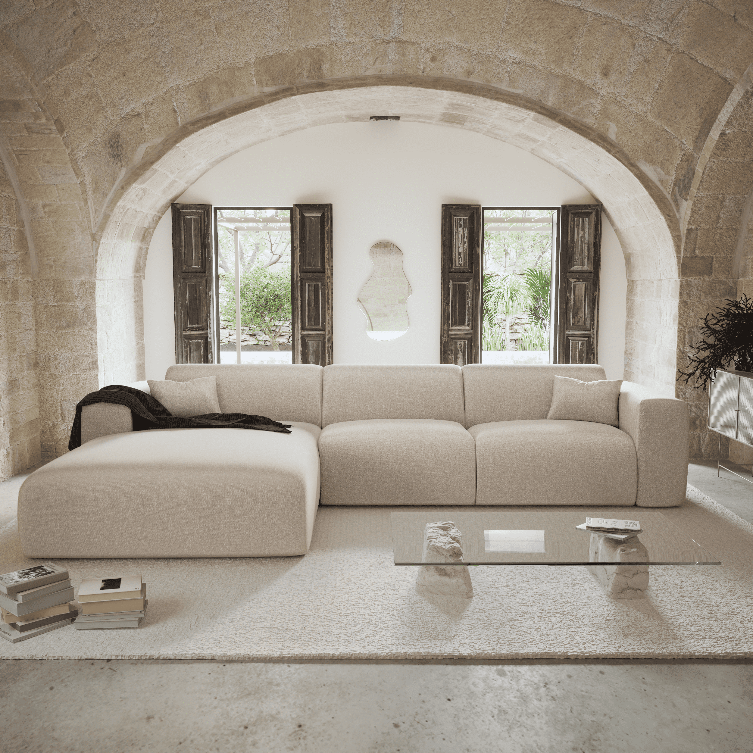 sia-myra-canap-convertible-angle-gauche-beige image 2