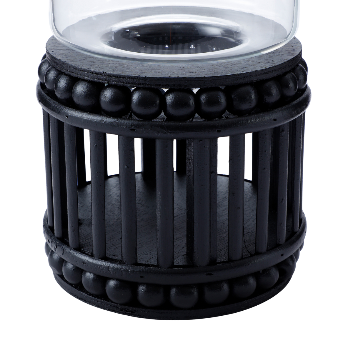 sia-deco-nora-perline-porte-bougie-noir-31-cm-bois image 3