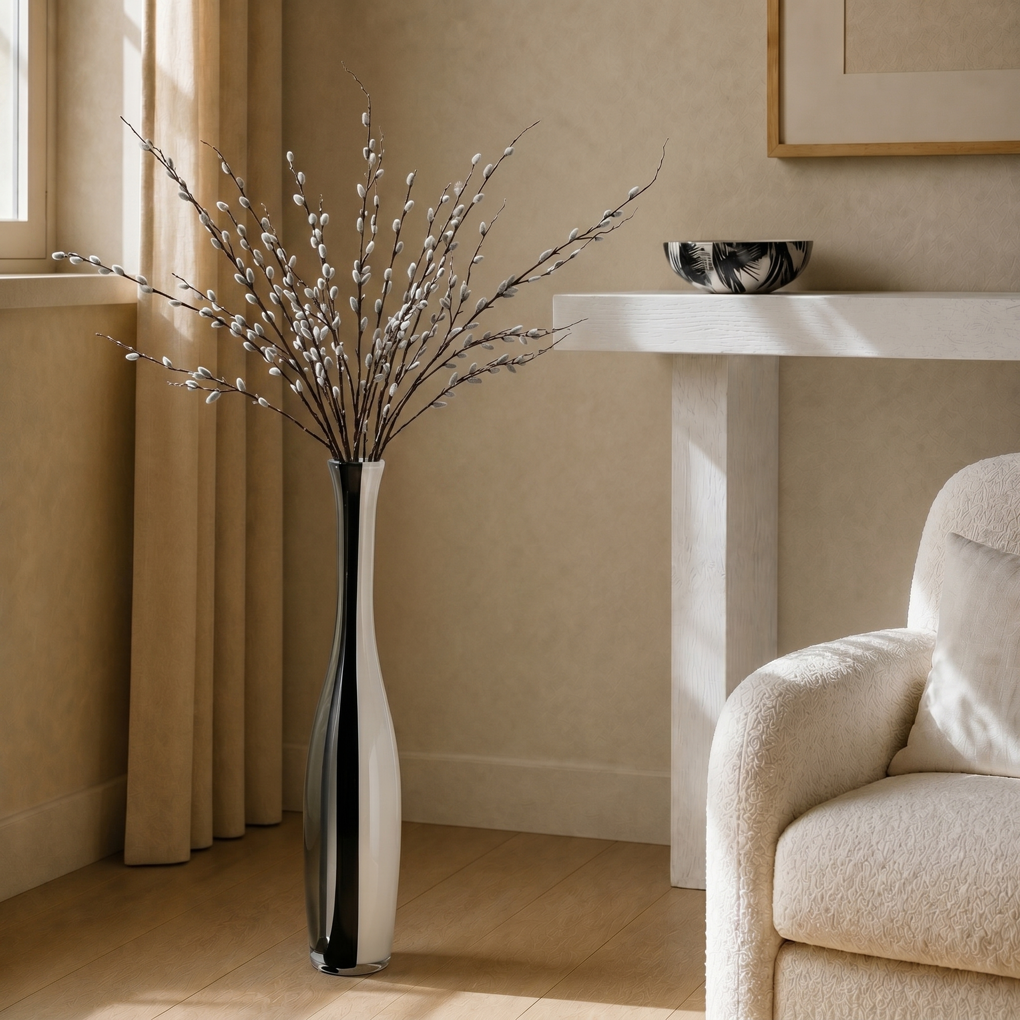 sia-noah-branche-saule-artificielle-cr-me-155-cm image 2