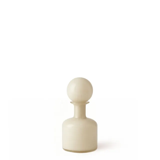 sia-antica-vase-nude-verre-blanc-cr-me-23-cm-bouchon image 1