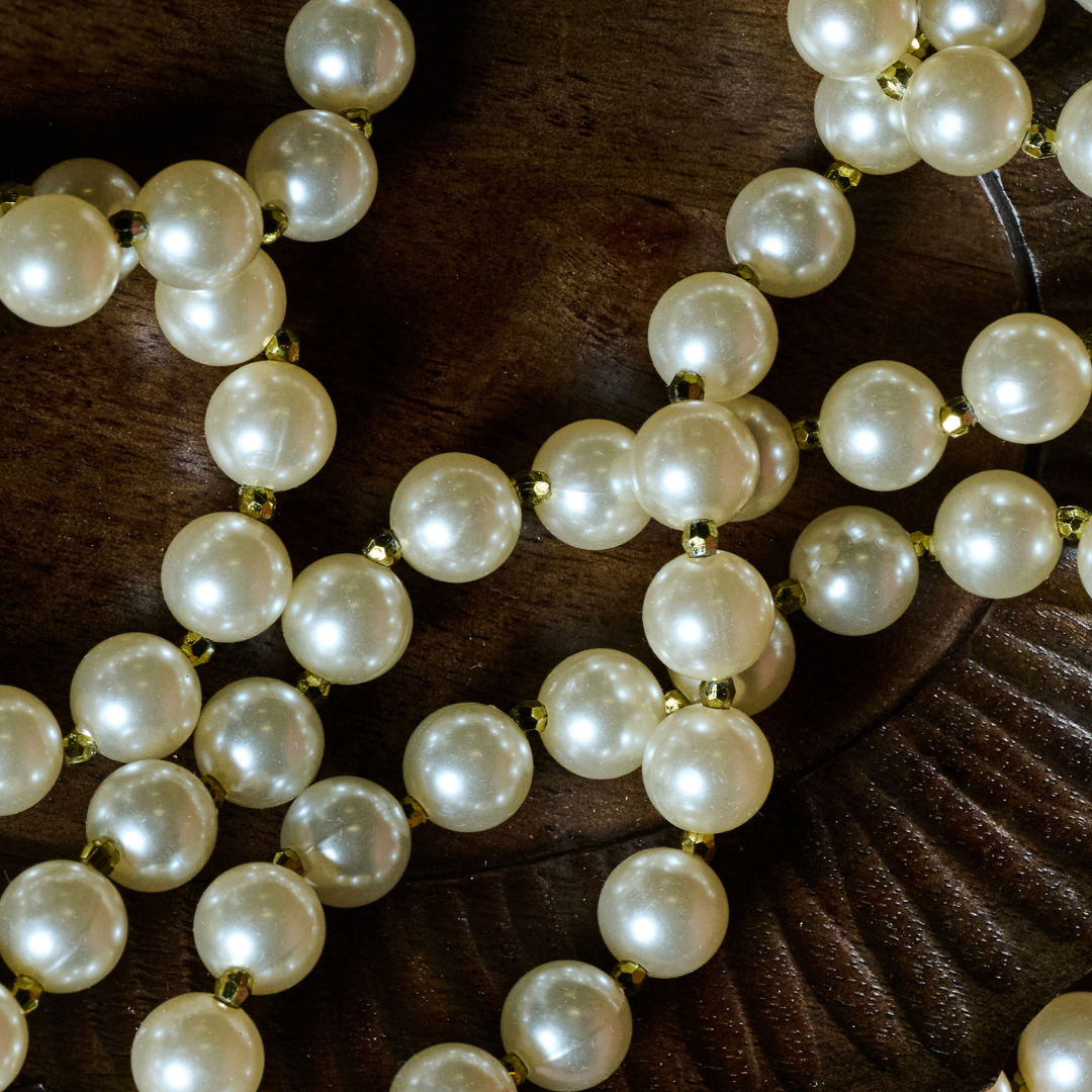 sia-noah-guirlande-de-perles-blanc-argent-180-cm image 3