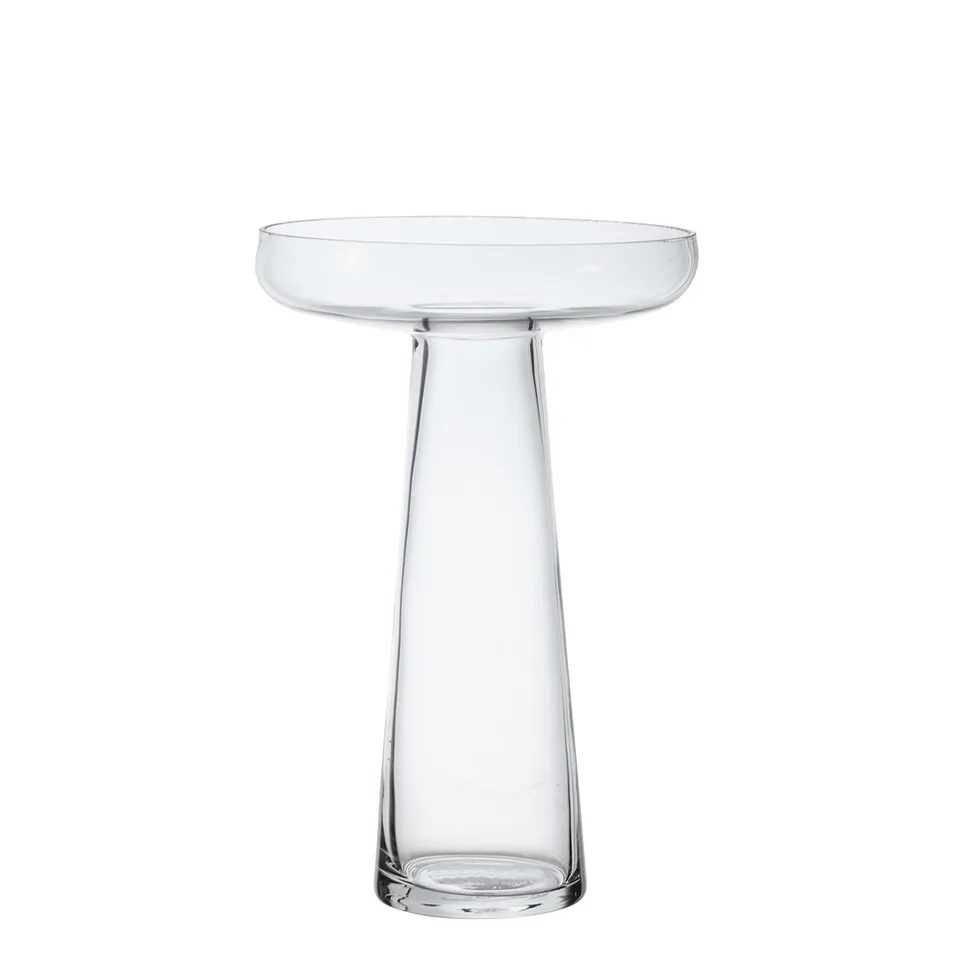 sia-deco-antica-soucoupe-vase-verre-transparent-27cm image 1