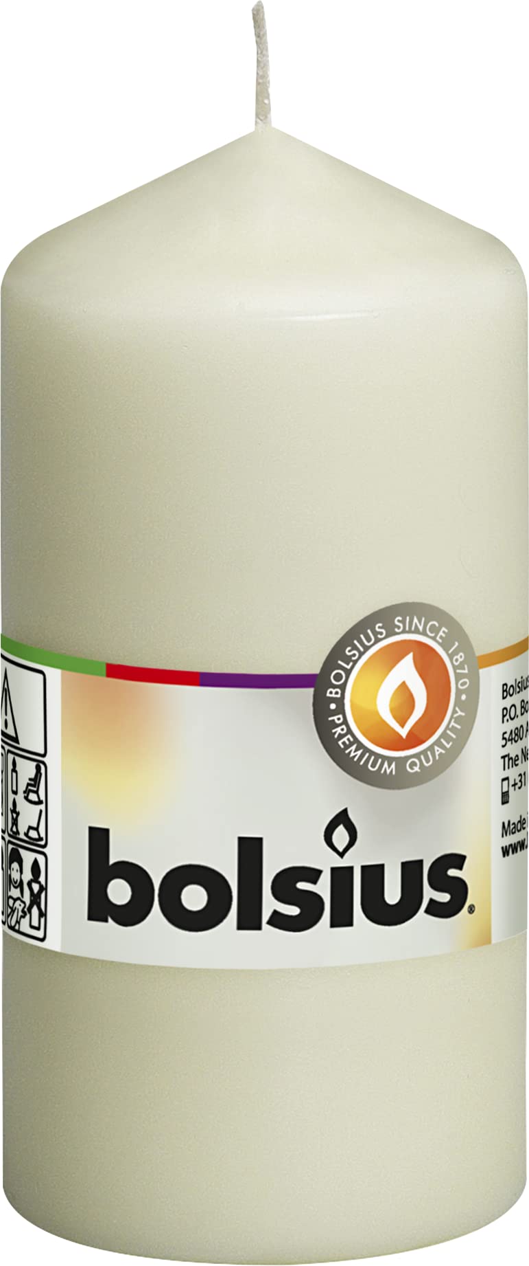 bolsius-bougie-pilier-ivoire-120x60-mm-lot-10 image 5