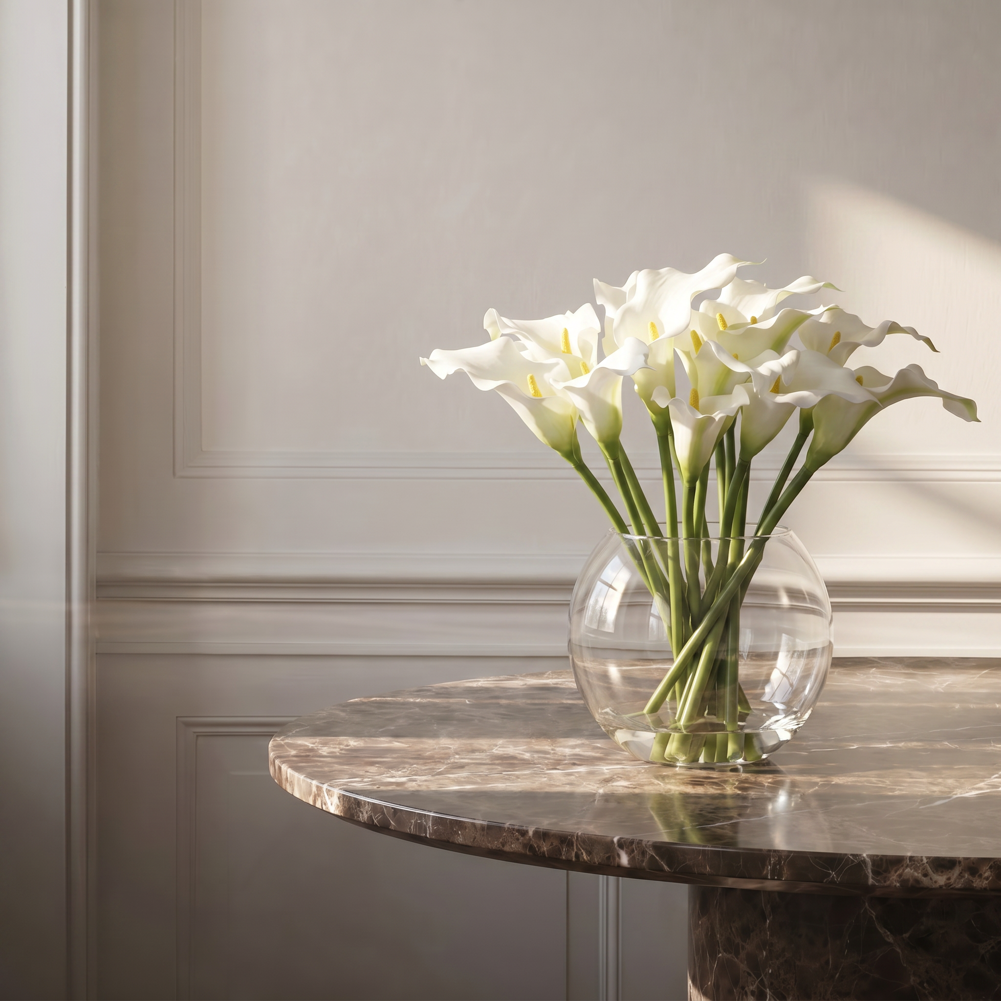 sia-noah-composition-arums-blanc-vase-verre-45-cm image 3