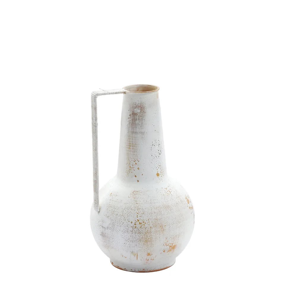 sia-deco-antica-avena-vase-en-m-tal-blanc-34-cm image 1
