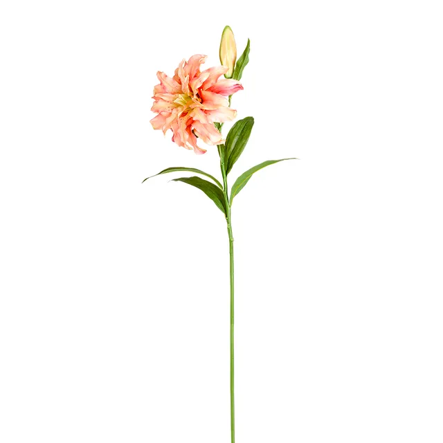 sia-deco-noah-lys-oriental-double-fleur-artificielle-orange-78-cm image 1
