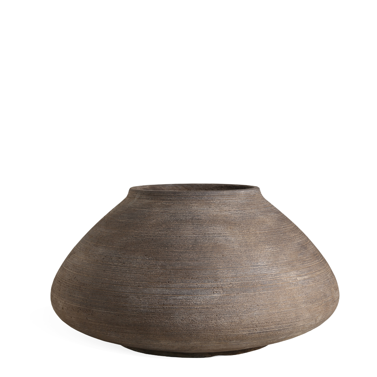 sia-antica-cache-pot-zen-marron-fonc-37-cm-ciment image 1