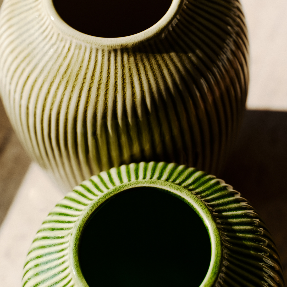 sia-deco-antica-vase-jian-c-ramique-25-cm-vert-clair image 3