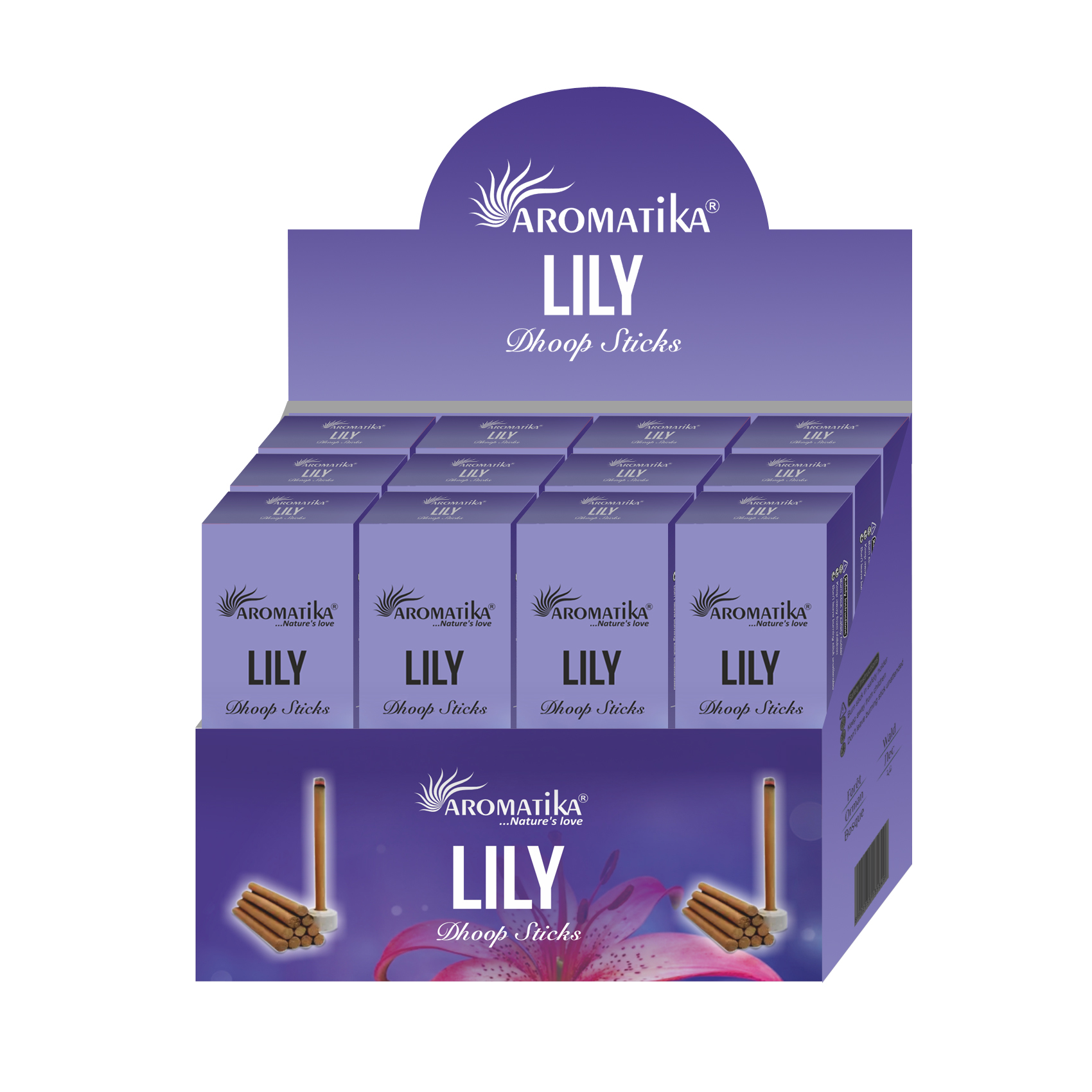 aromatika-dhoop-b-tonnets-d-encens-lys-120-pi-ces image 1