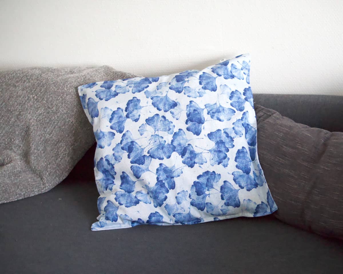 am-cla-coussins-housse-de-coussin-ginkgo-bleu-50x50-coton image 2