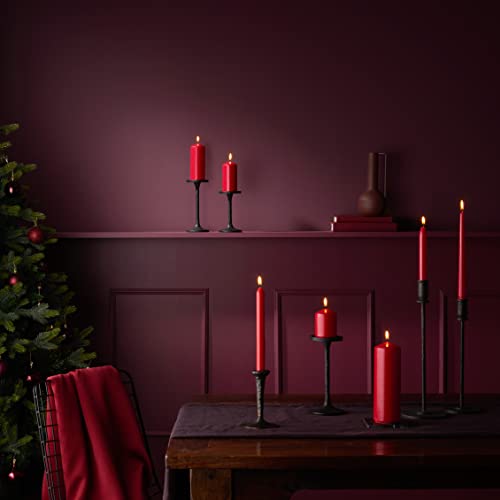 bolsius-essentials-bougie-conique-rouge-23-cm-lot-8-8h image 8