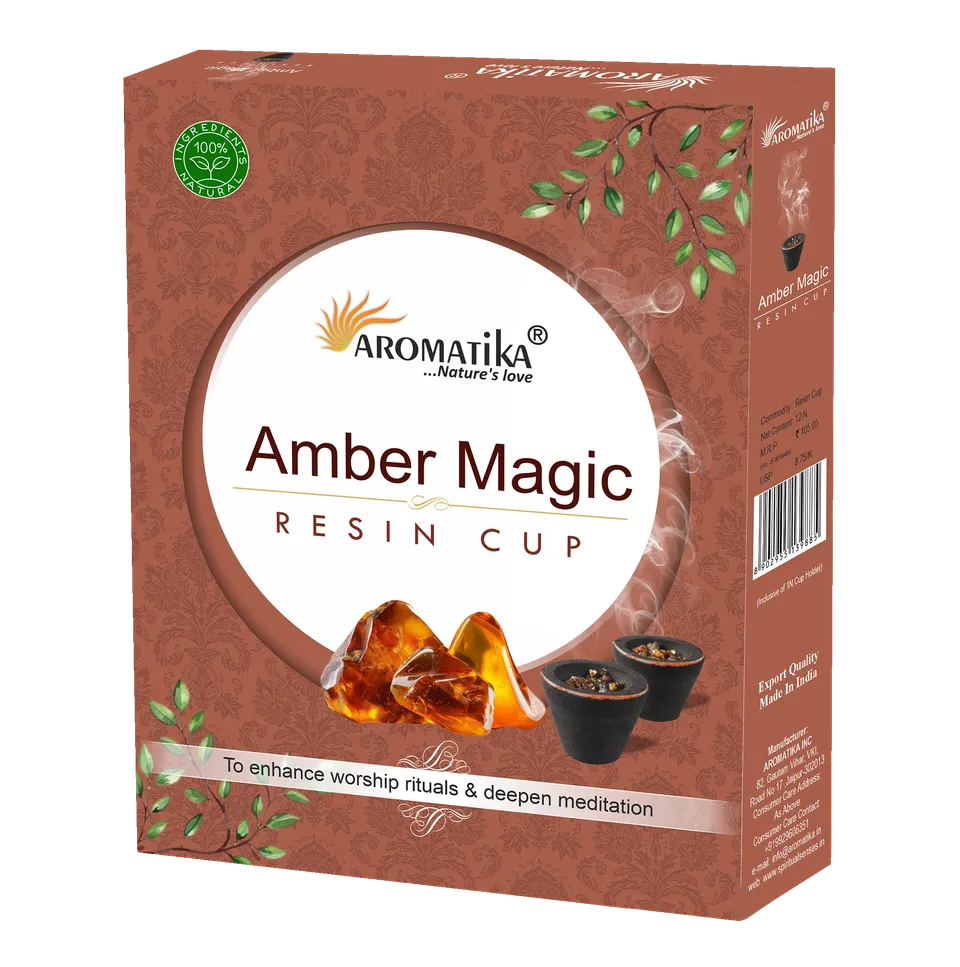 aromatika-sambrani-amber-magic-coupelles-r-sine-x12-ambre image 1
