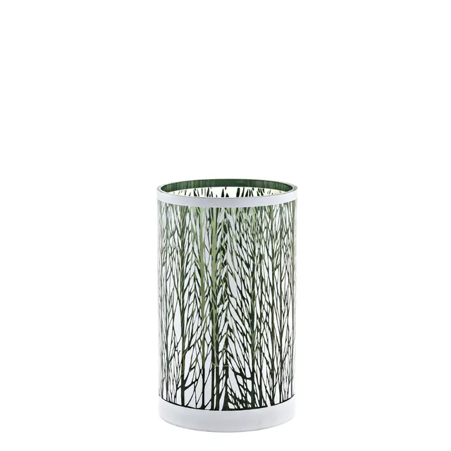 sia-deco-nora-fjord-photophore-verre-blanc-argent-20-cm image 1