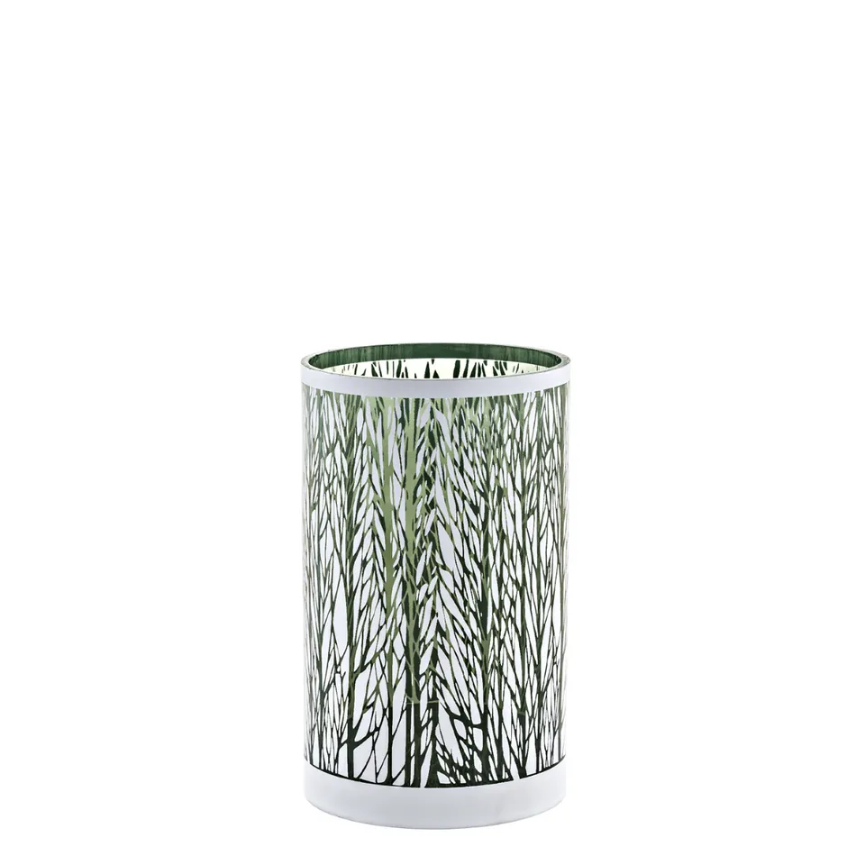 sia-deco-nora-fjord-photophore-verre-blanc-argent-20-cm image 1