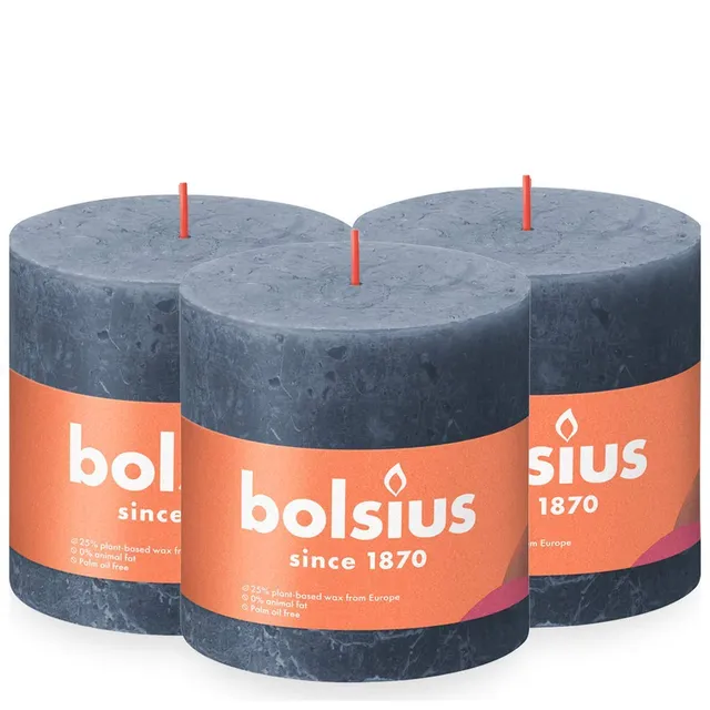 bolsius-bougie-rustique-pilier-noir-fonc-10x10cm-lot-3 image 1