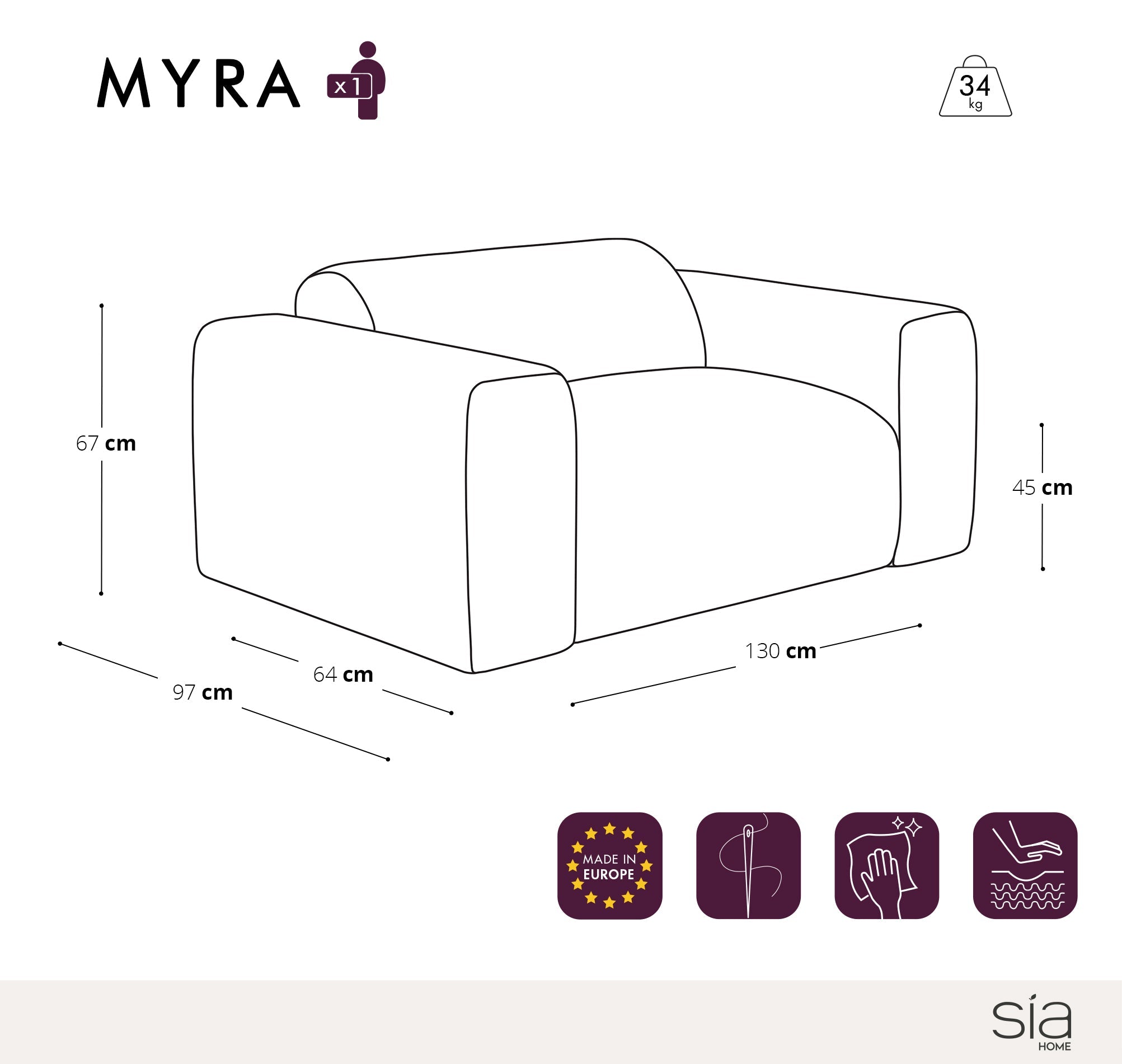 sia-myra-fauteuil-cr-me-tissu-assise-arrondie image 4