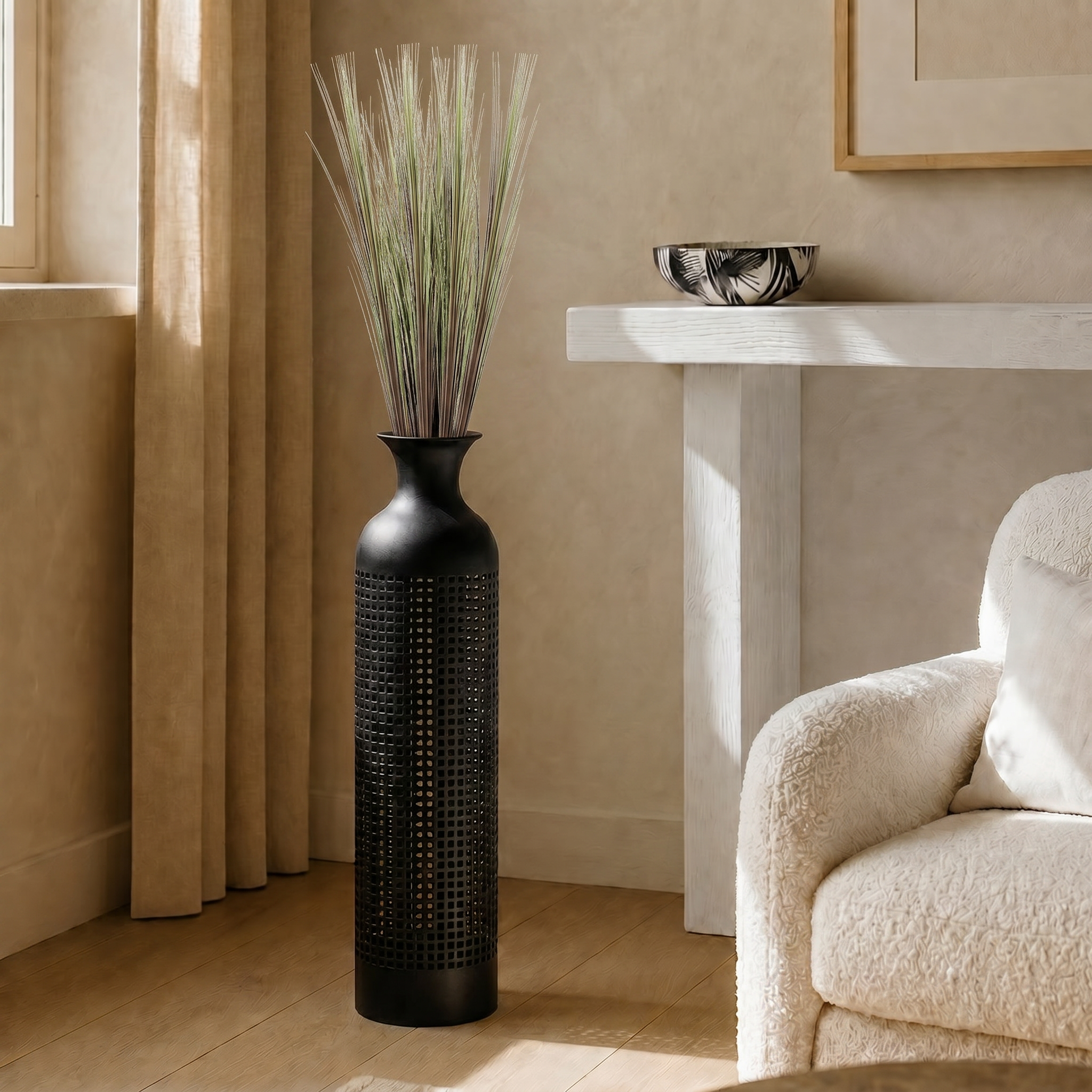 sia-noah-herbes-tombantes-artificielles-vert-bordeaux-121-cm image 3