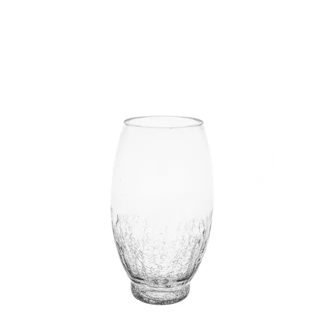 sia-deco-alba-vase-ovale-transparent-35-cm-verre-souffl image 1