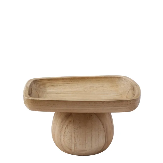 sia-deco-arlo-yoko-plateau-bois-sur-pied-marron-25-cm image 1