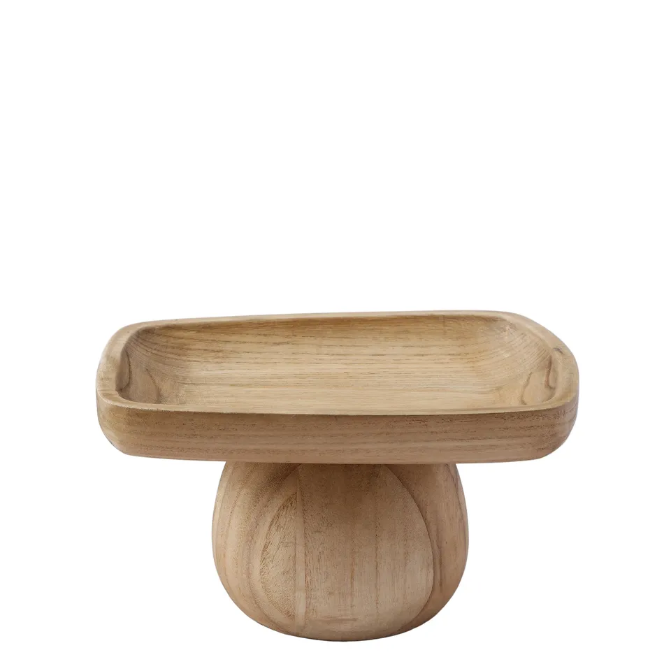 sia-deco-arlo-yoko-plateau-bois-sur-pied-marron-25-cm image 1