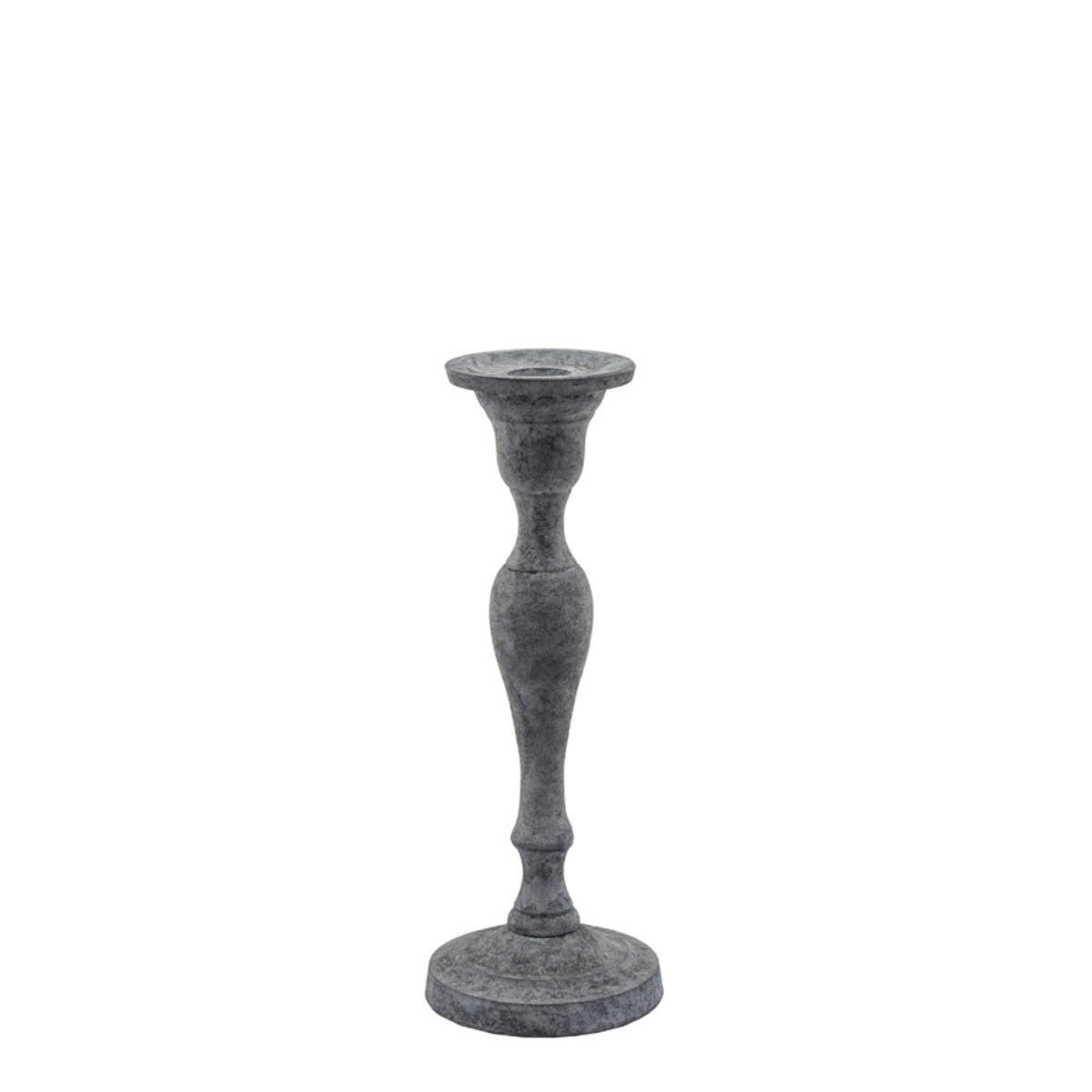 sia-deco-nora-bougeoir-aspen-acier-22-cm-gris image 1