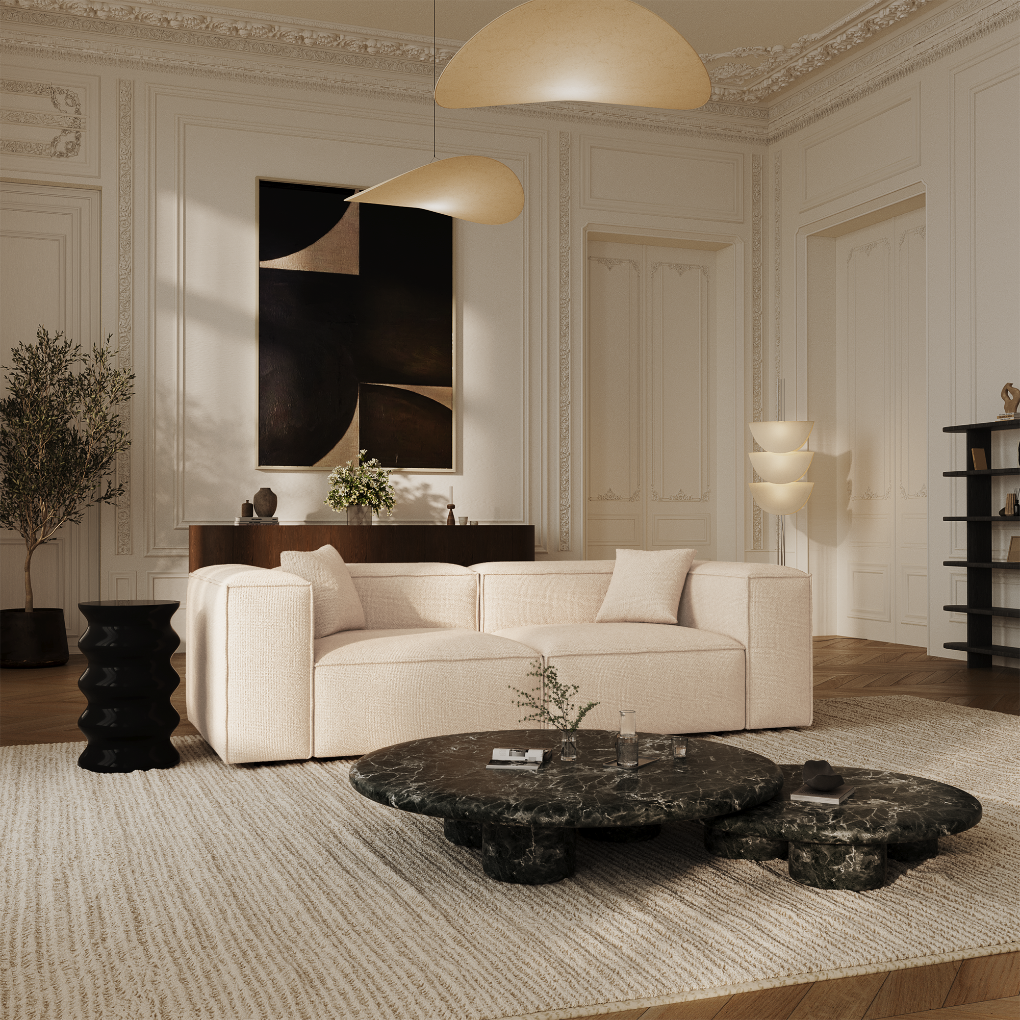 sia-cubi-242-cm-canap-modulable-mousse-ressorts image 2