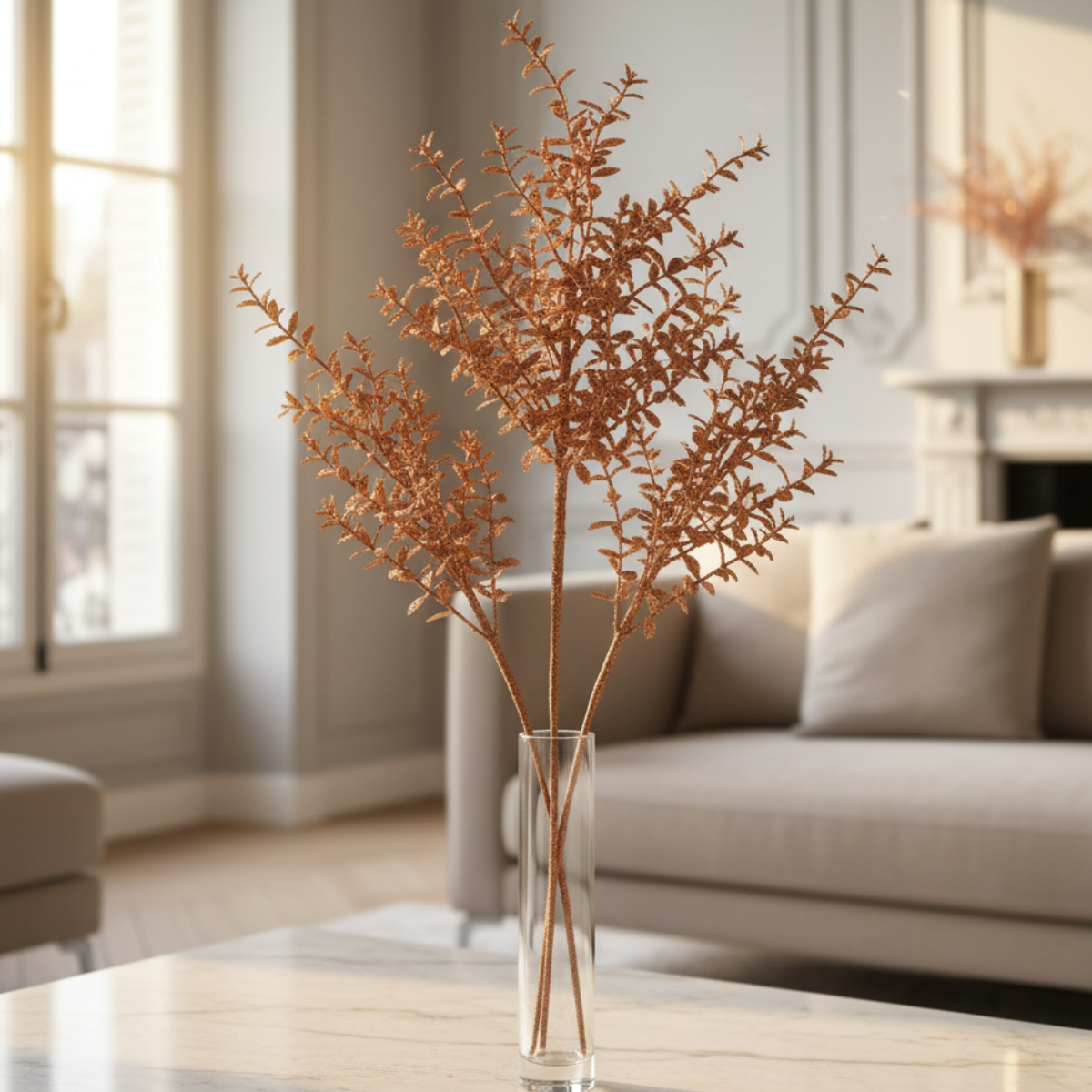 sia-noah-eva-feuillage-artificiel-bronze-63-cm image 2