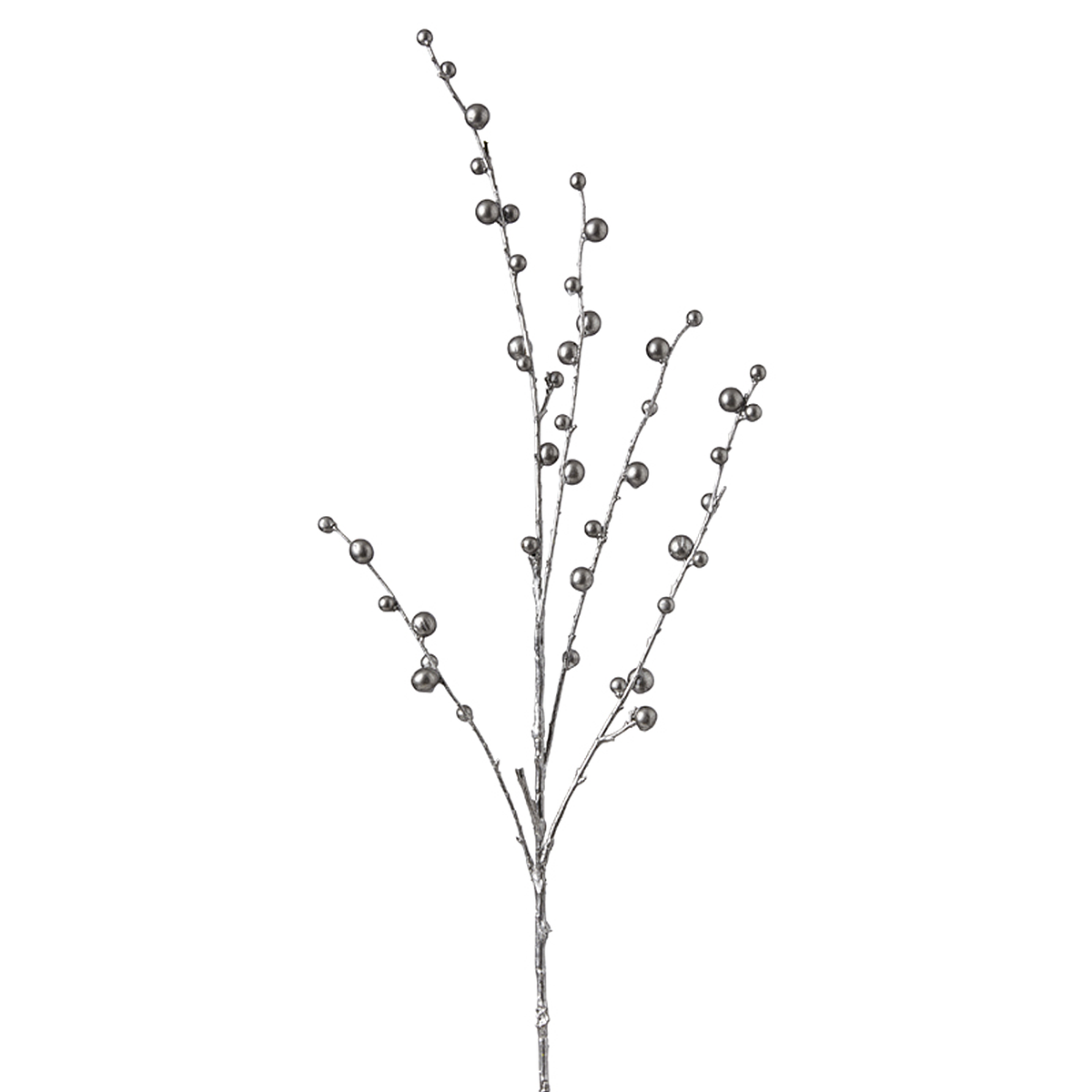 sia-noah-branche-baies-effet-m-tallique-83-cm-argent image 1