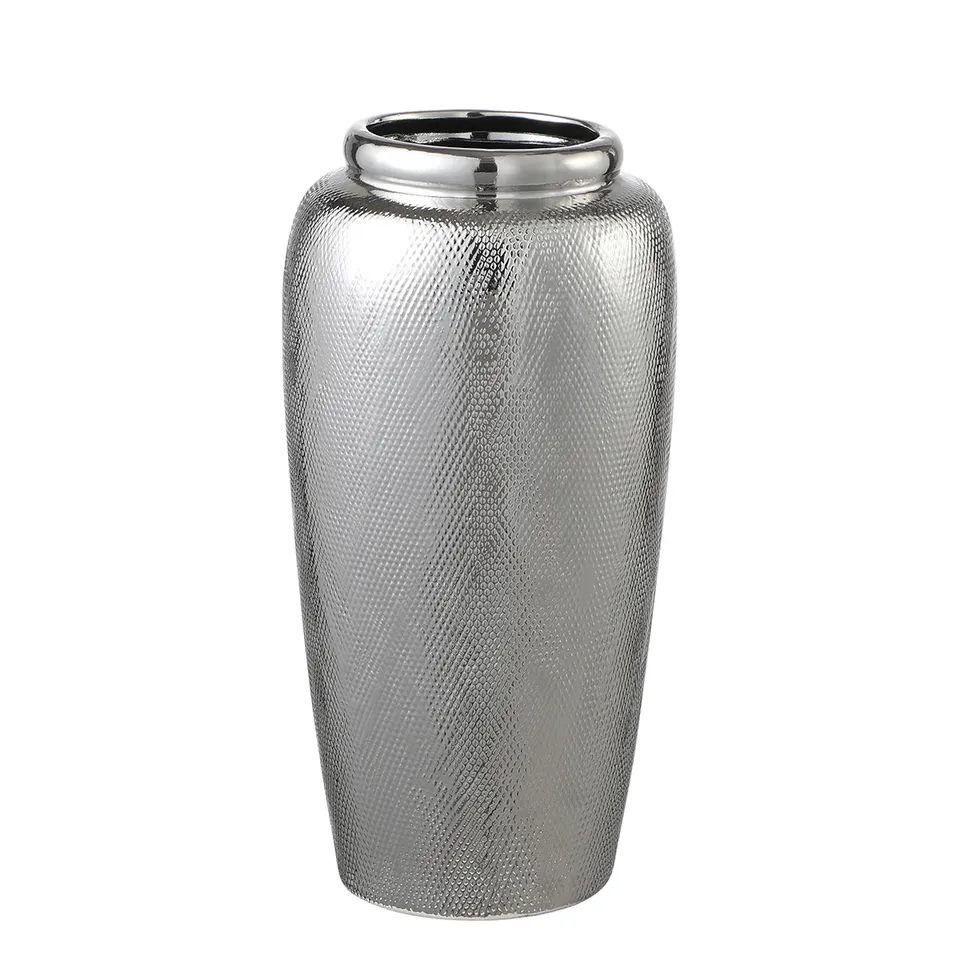 sia-antica-vase-silver-c-ramique-40-cm-argent image 1