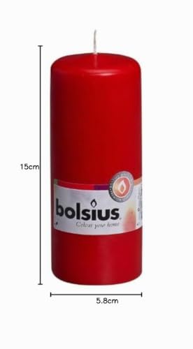 bolsius-bougies-piliers-10-piliers-rouges-15x6-cm-42h image 8