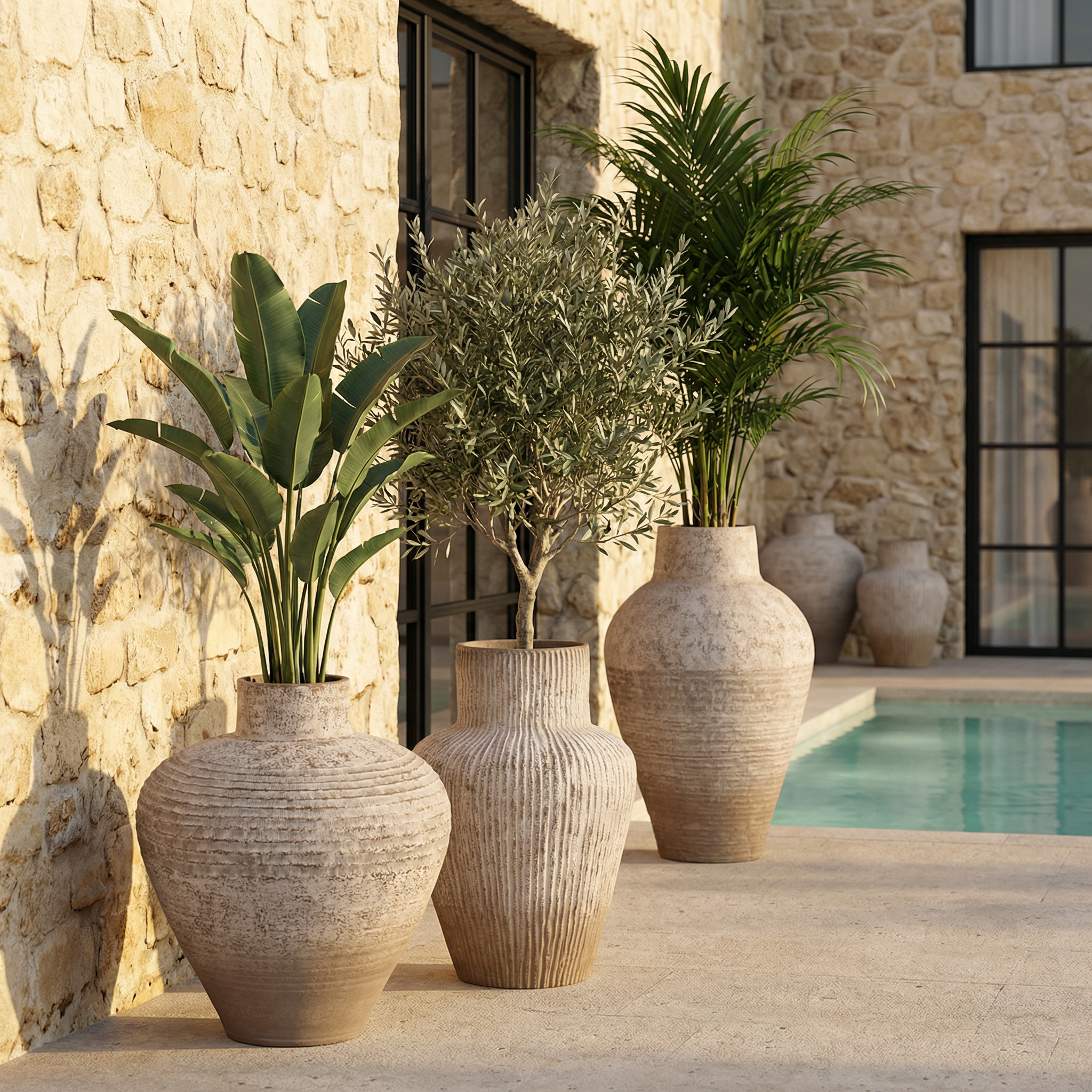 sia-deco-antica-roma-cache-pot-beige-72-cm-fibre-ciment image 2