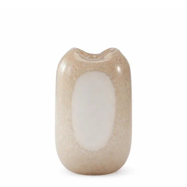 sia-deco-antica-opale-vase-verre-32-cm-beige image 1