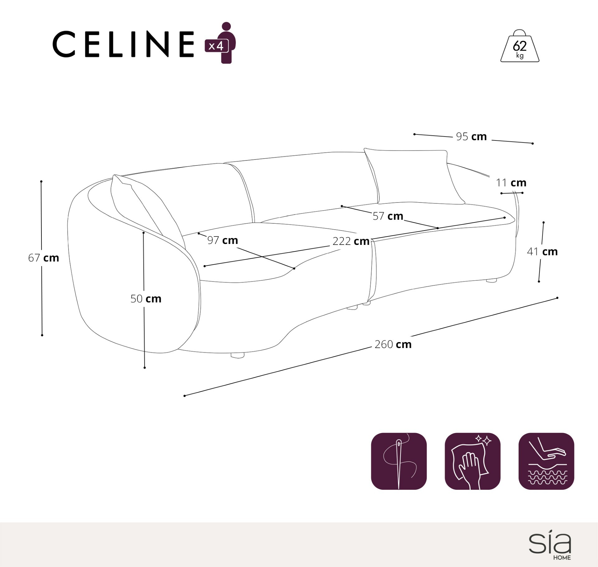sia-deco-haussmann-c-line-canap-droit-cr-me image 6