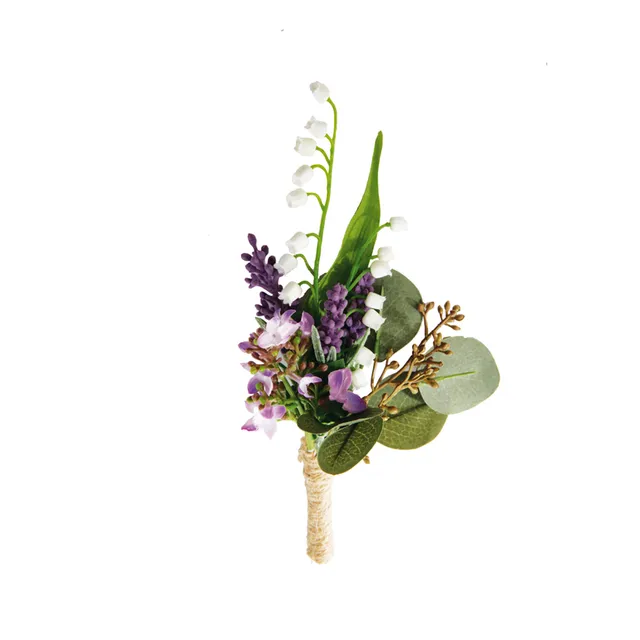 sia-deco-noah-boutonni-re-muguet-bouquet-artificiel-violet-15-cm image 1