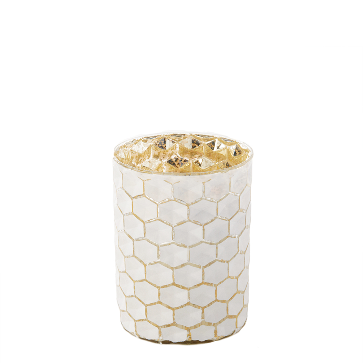 sia-deco-nora-photophore-maia-verre-blanc-dor-13-cm image 1