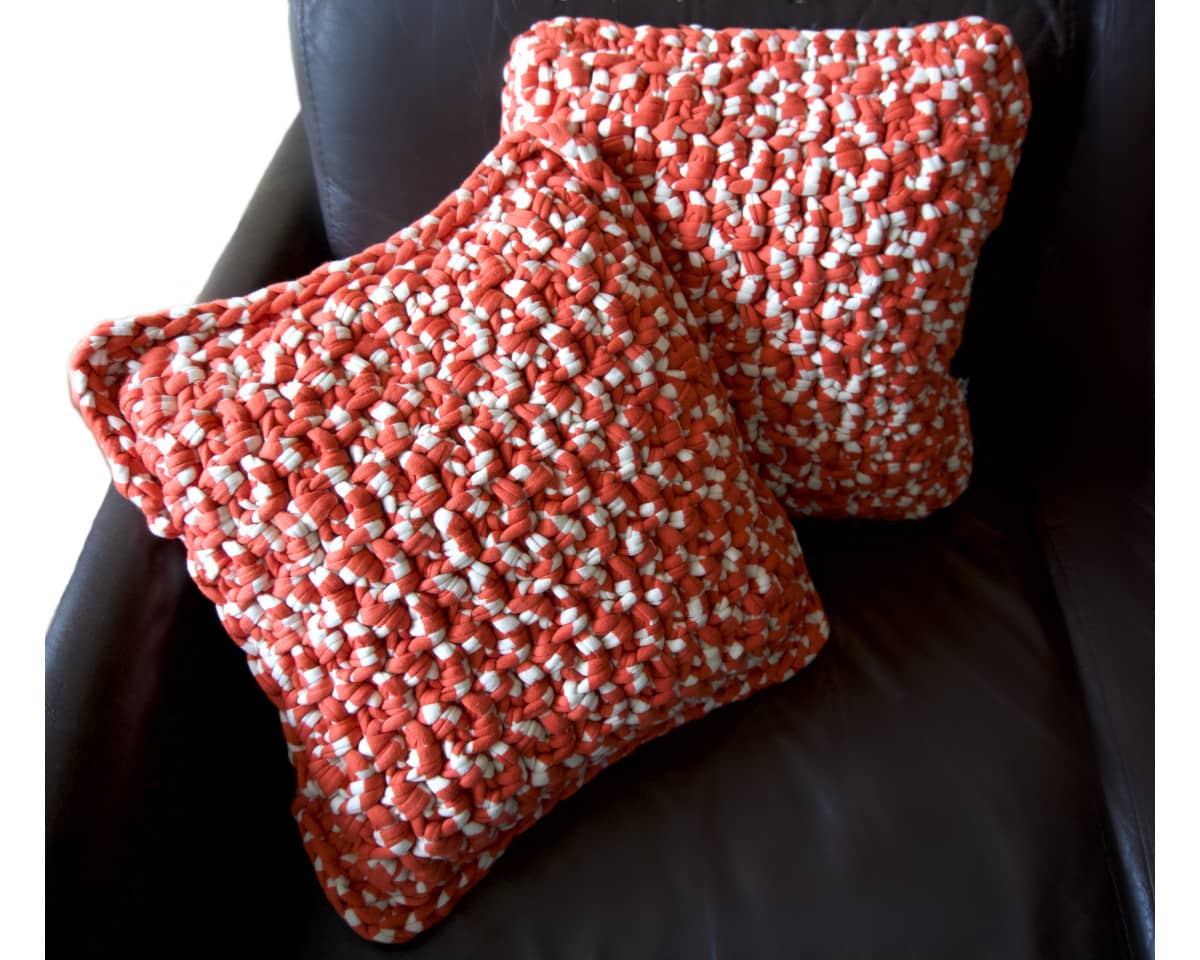 am-cla-coussins-coussin-crochet-orange-blanc-40x40-coton image 3