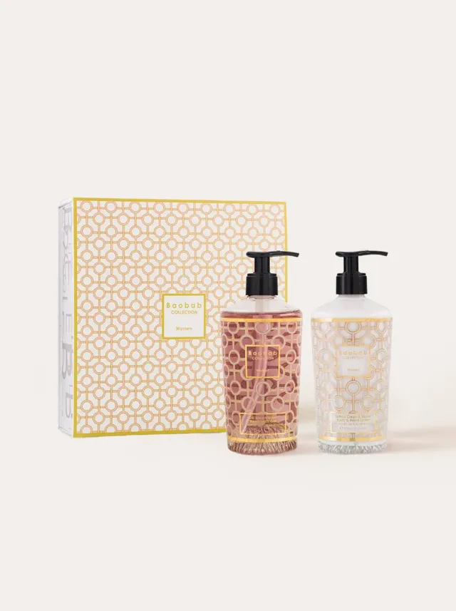 baobab-collection-women-lotion-corps-et-gel-mains-coffret-2x350ml image 1