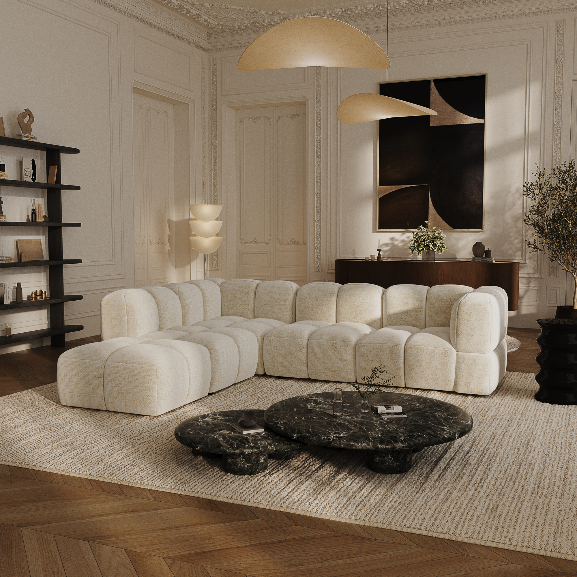 sia-nubi-canap-angle-gauche-modulable-7-places-tissu image 2