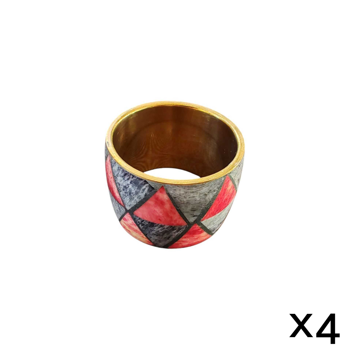 sia-deco-alba-emilion-ronds-de-serviette-rouge-lot-4 image 3