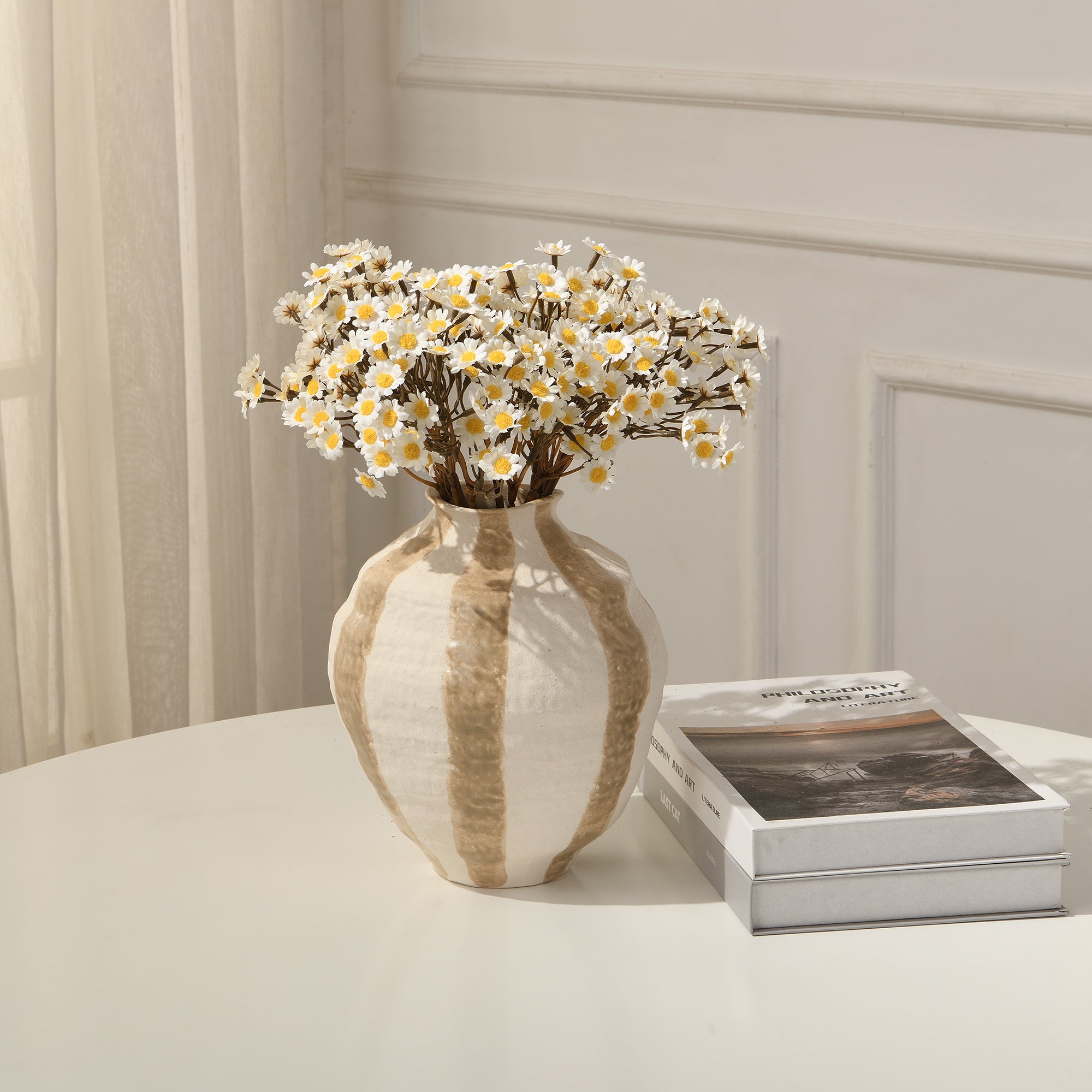 sia-deco-noah-bouquet-marguerites-33-cm-bouquet-artificiel-blanc image 2