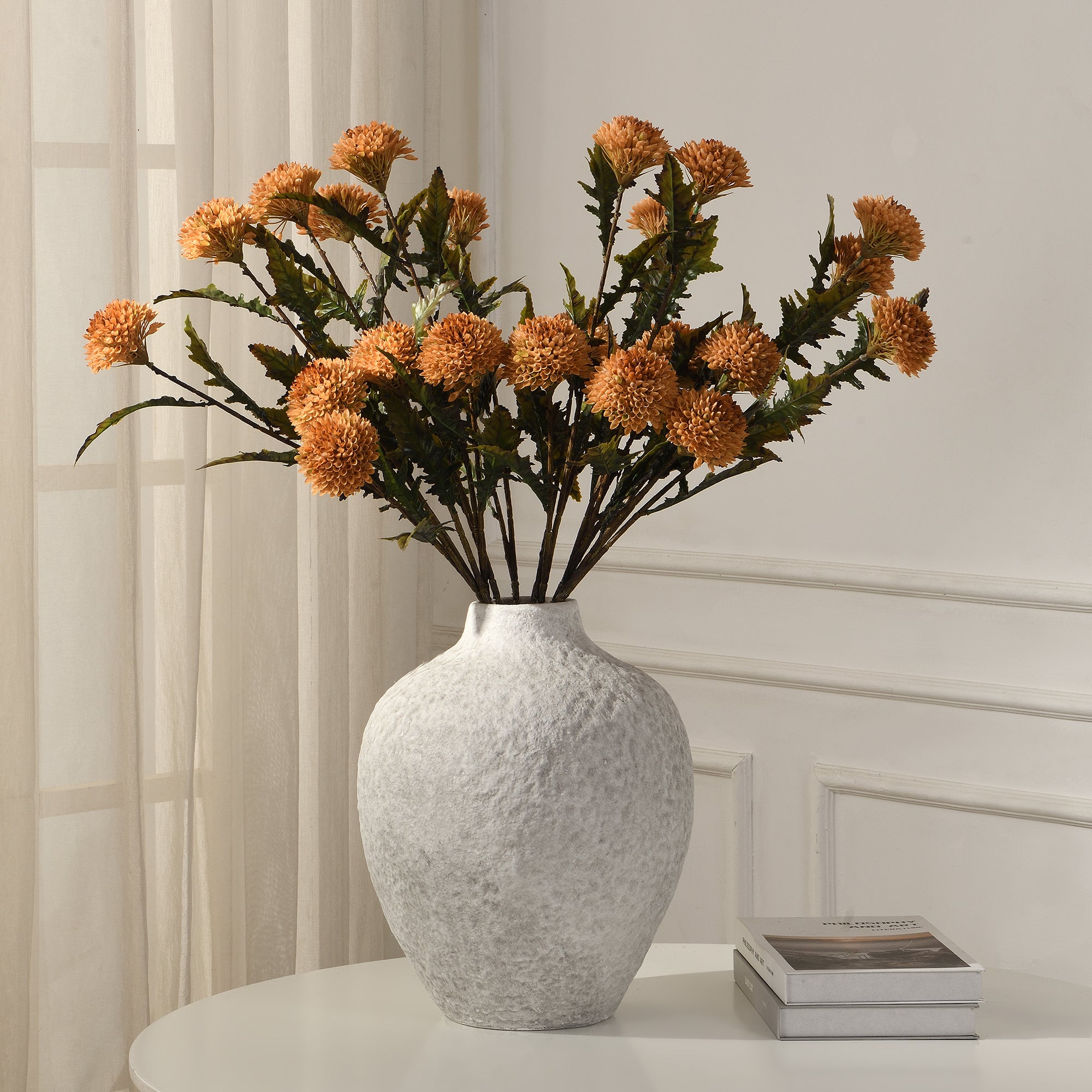 sia-noah-tige-chardon-78-cm-fleur-artificielle-orange image 2