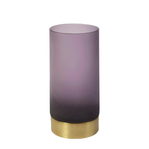 sia-antica-ring-vase-verre-violet-24-cm-bague-dor-e-souffl image 1