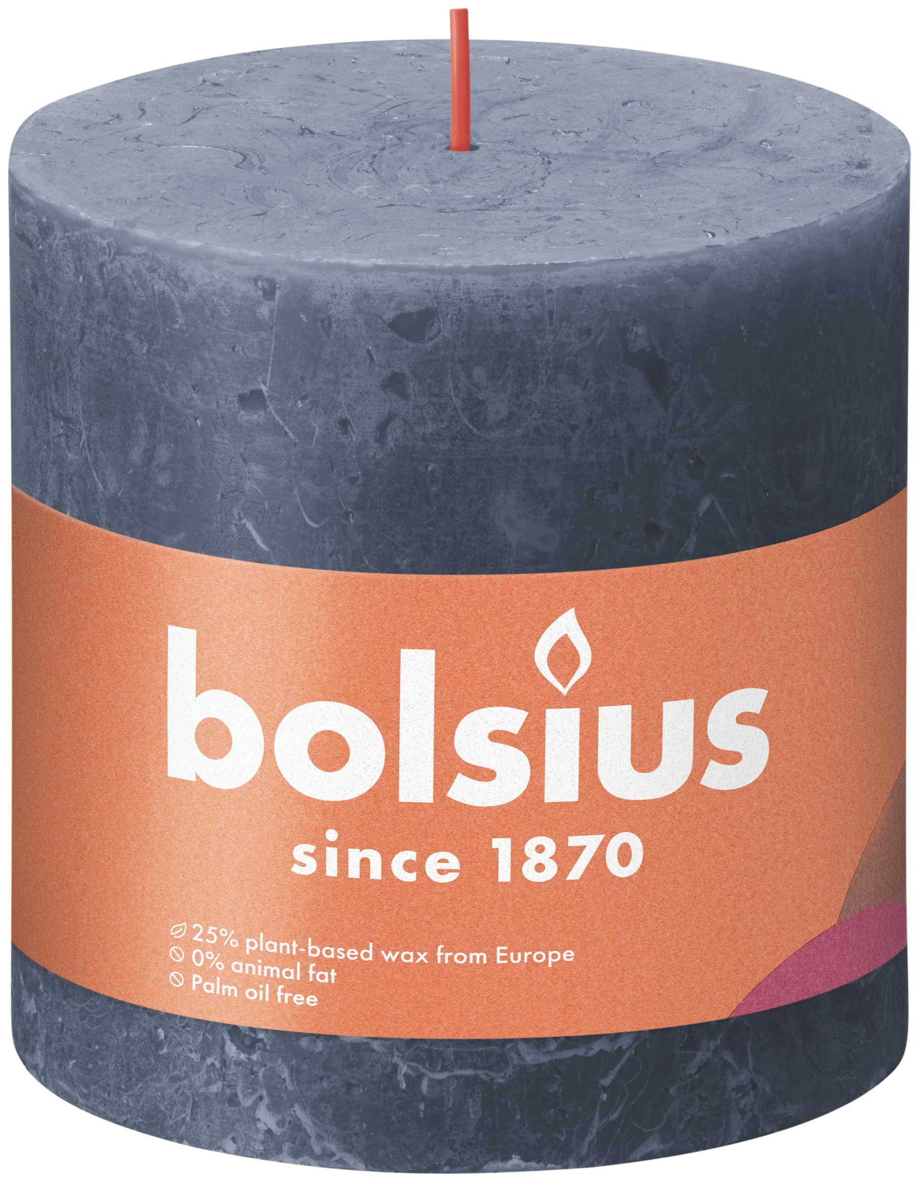 bolsius-bougie-rustique-pilier-noir-fonc-10x10cm-lot-3 image 2