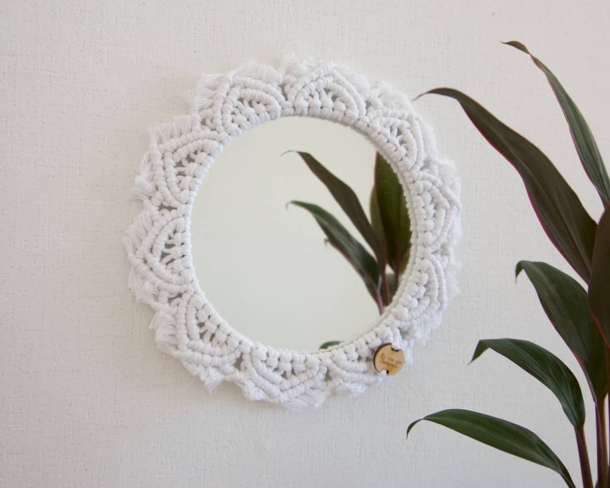 am-cla-miroirs-couronnes-miroir-macram-blanc-rond-20-cm image 1