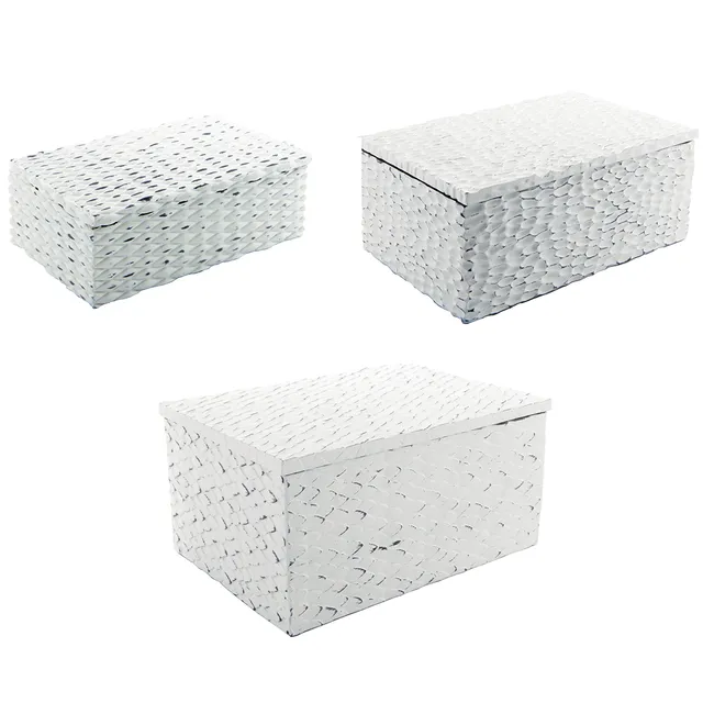 sia-deco-charlie-bo-tes-momento-blanc-lot-de-3 image 1