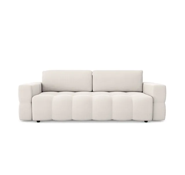 sia-gabriel-canap-convertible-cr-me-coffre-effet-noyer image 1