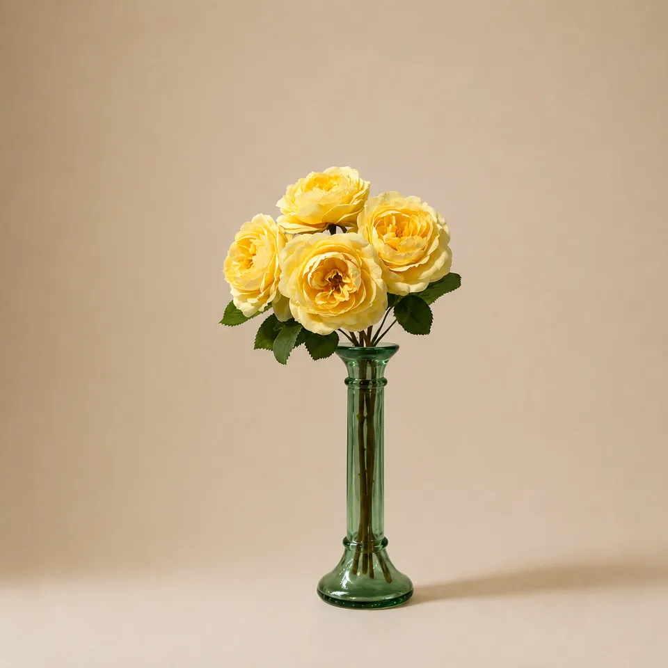 sia-noah-bouquet-roses-jaunes-4-tiges-artificiel-33-cm image 1
