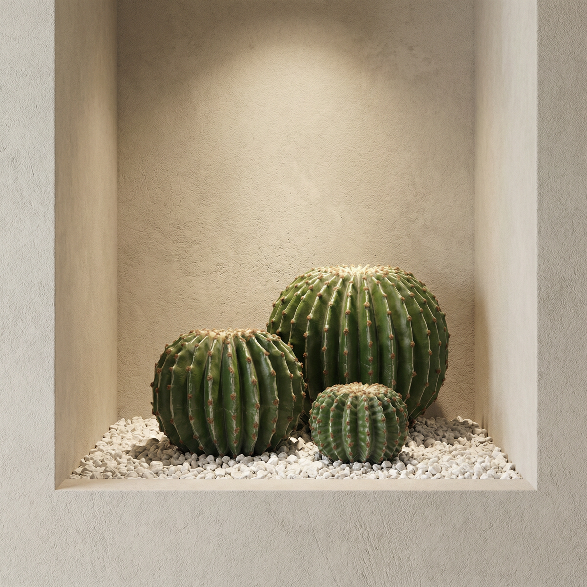 sia-noah-cactus-rond-31-cm-plante-artificielle-verte image 2