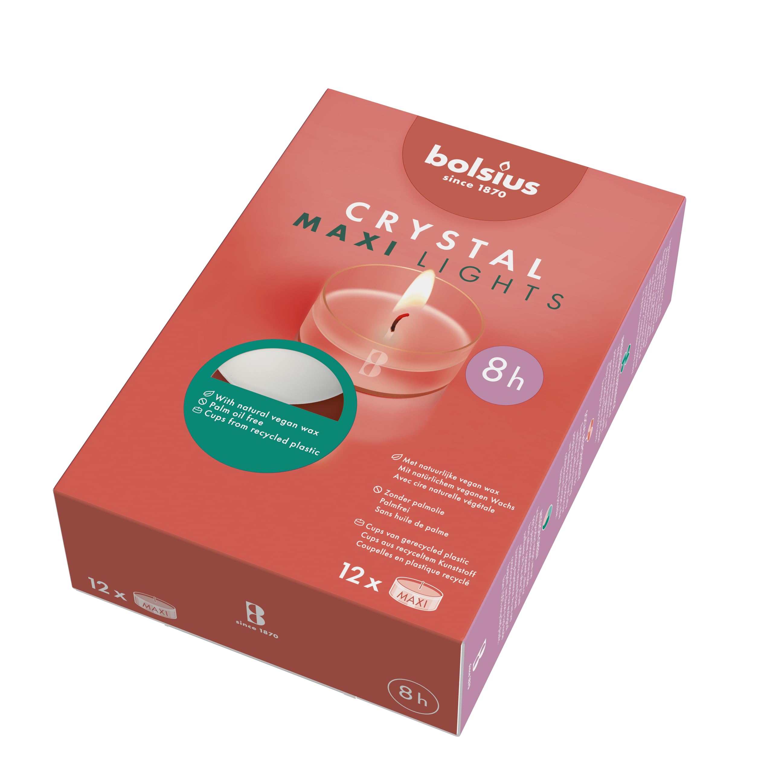 bolsius-maxi-xl-bougie-chauffe-plat-blanc-box-12-8h image 1