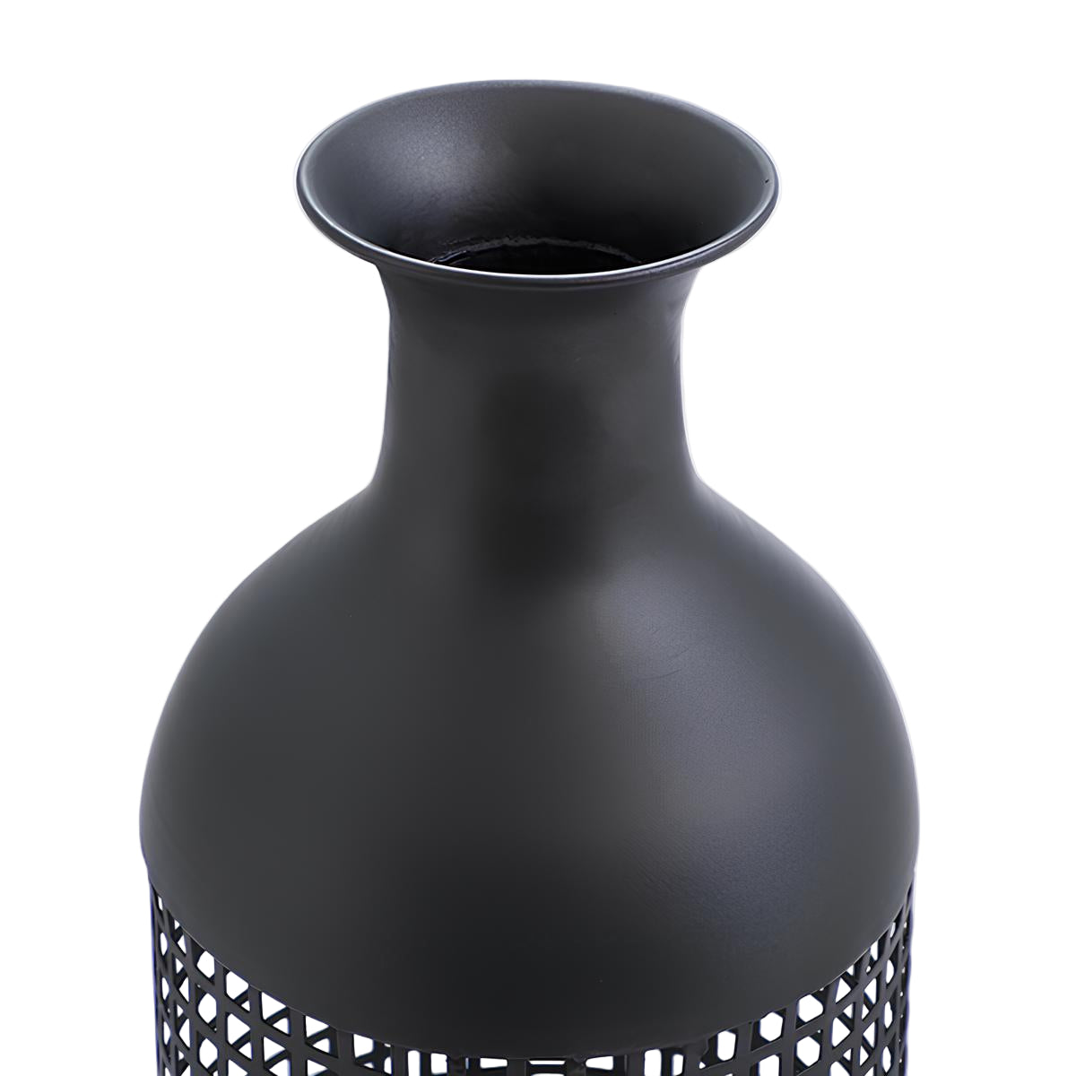 sia-antica-maze-vase-m-tal-noir-61-cm-ajour image 3